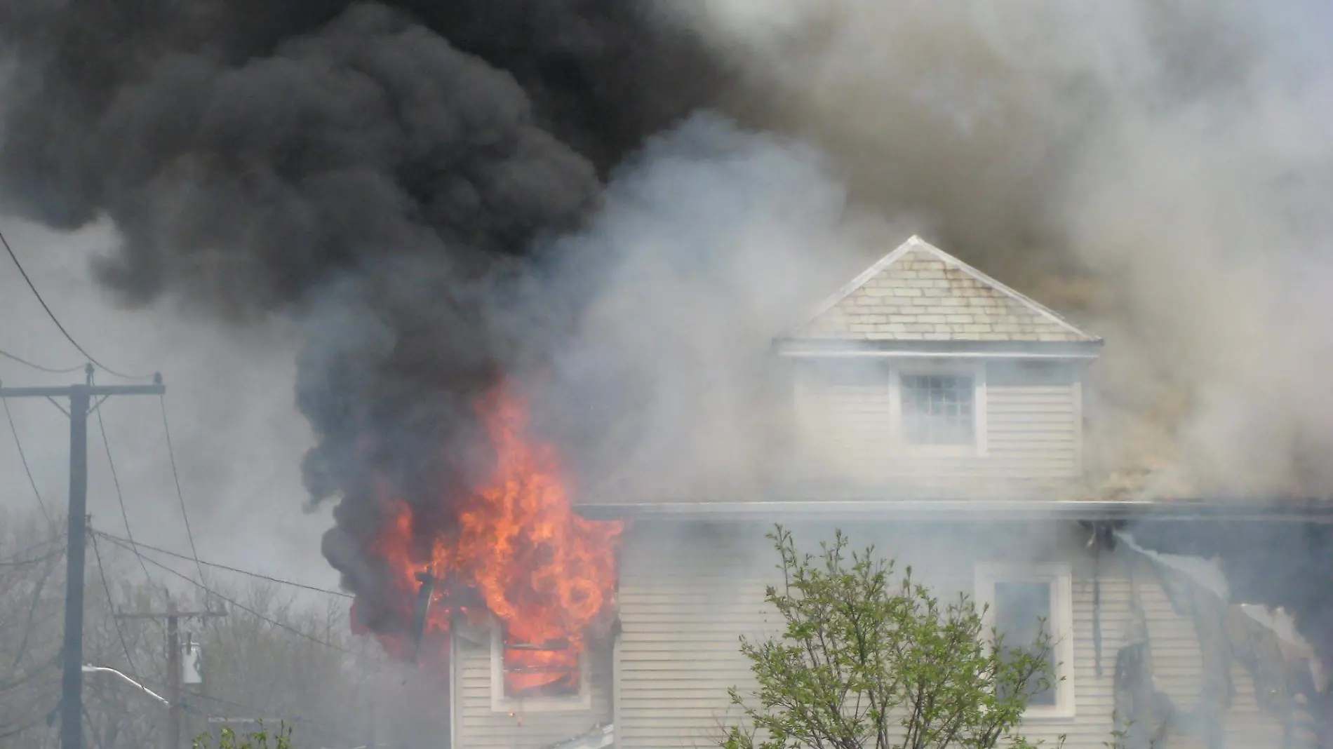 Incendio en casa